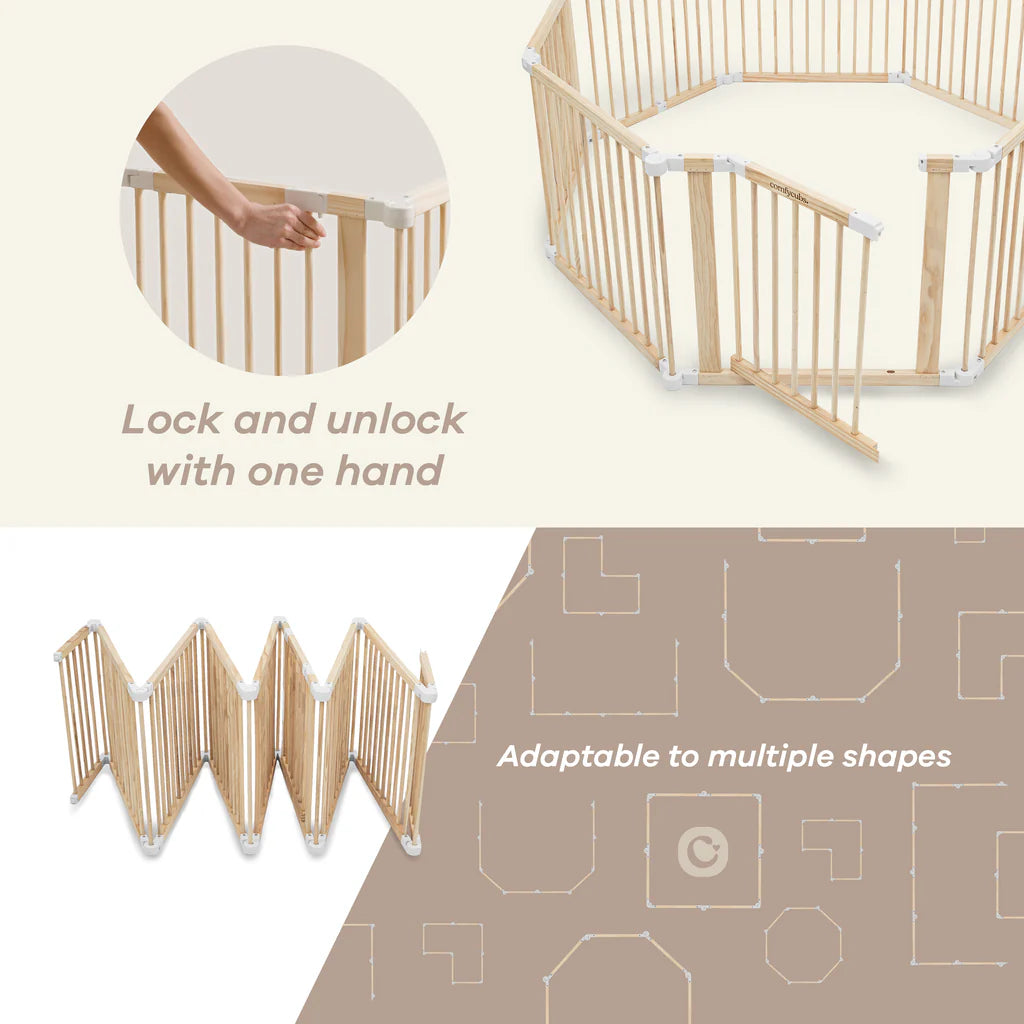 Comfy Cubs Baby Playpen & Baby Gate