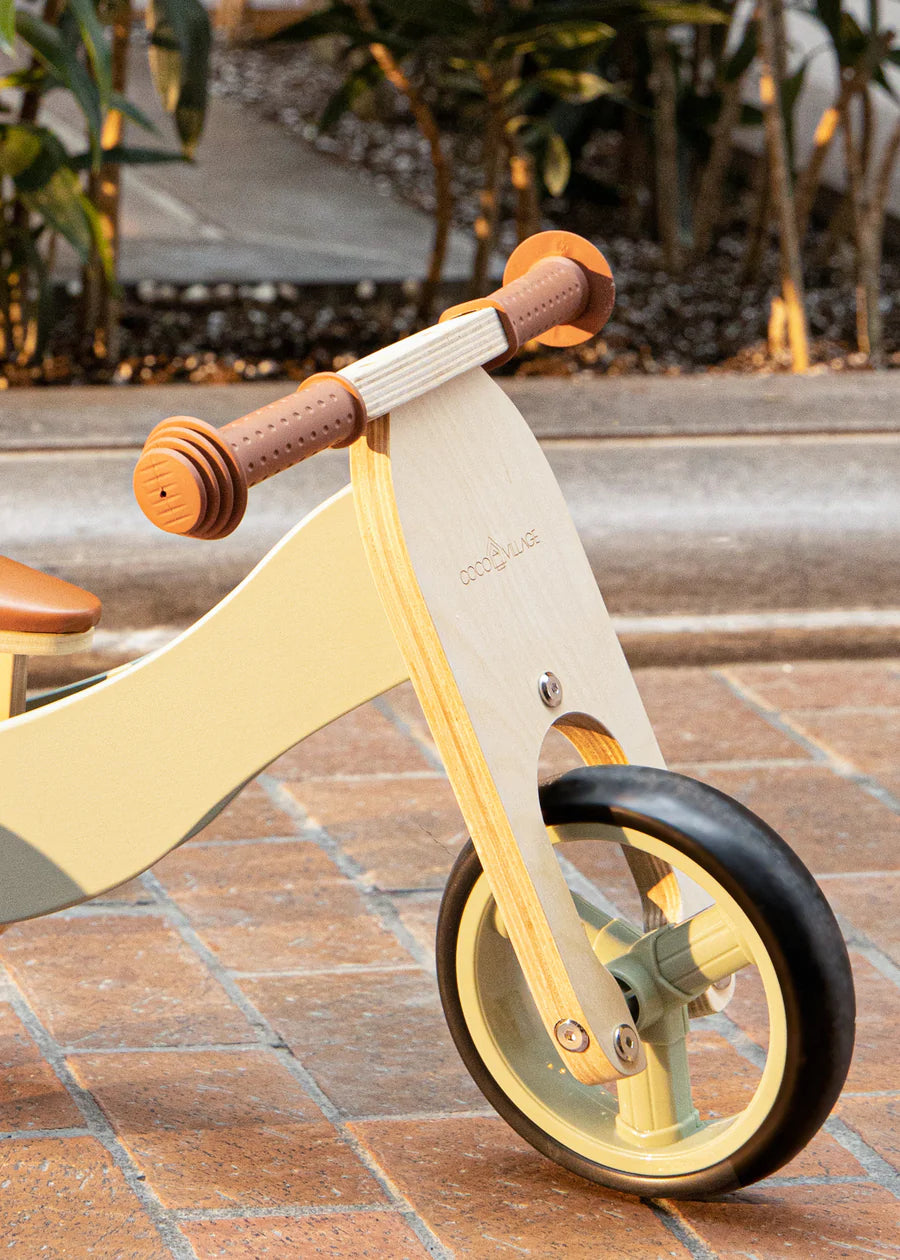 Wooden tricycle balance discount bike