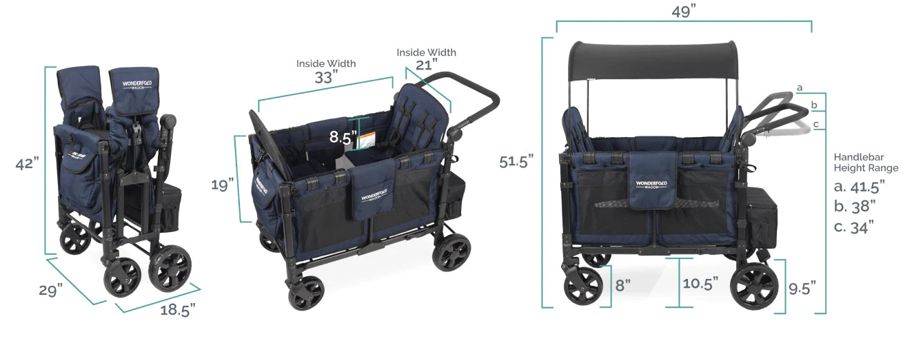 Wonderfold W4 Elite Stroller Wagon